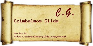 Czimbalmos Gilda névjegykártya